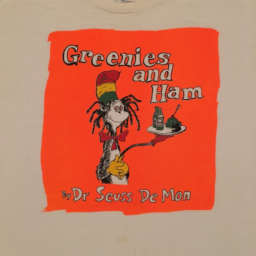 Vintage 90s Rasta Dr. Seuss Heineken beer tshirt